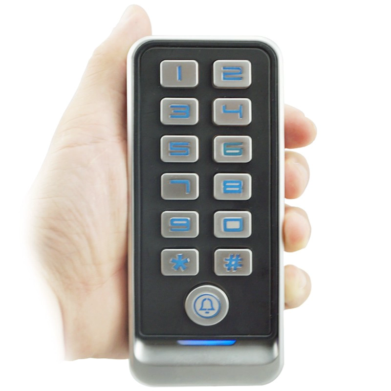 Điều khiển truy cập bàn phím kim loại chống nước IP67 / Đầu đọc Wiegand cho một cửa với sức chứa 5000 người dùng