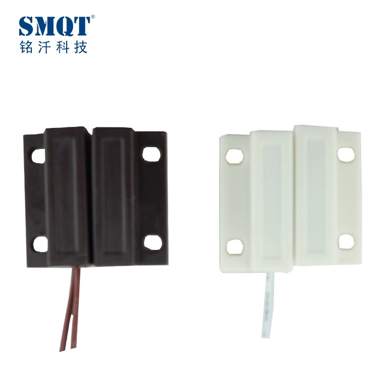 Plastic magnetic contact switch sensor for alarm and access control system