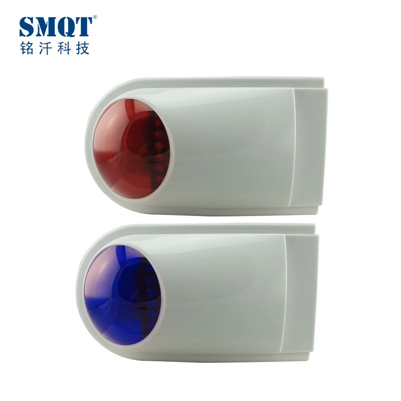 Imperméable à l'eau sans fil sirène extérieure flash sirène stroboscopique 315 / 433HMz fréquence pour système d'alarme antivol maison EB-167W-1