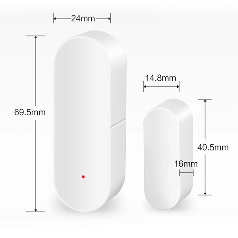 O sensor de contato de porta inteligente WiFi funciona com a amazon alexa routines, google home e IFTTT