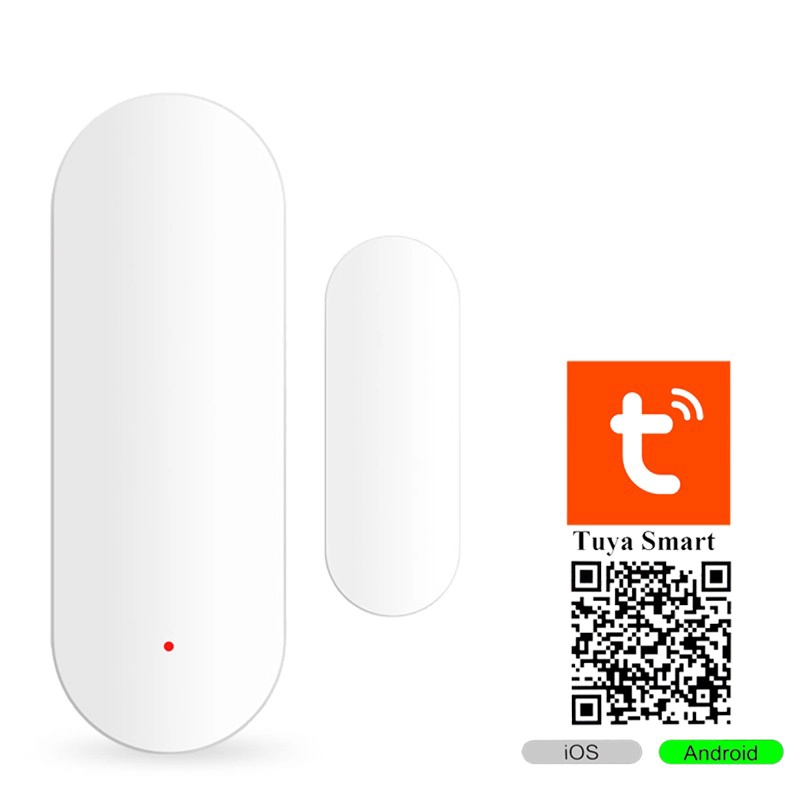 O sensor de contato de porta inteligente WiFi funciona com a amazon alexa routines, google home e IFTTT