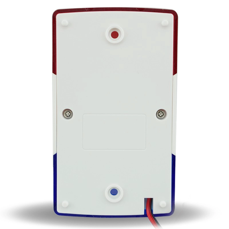 สายไซเรน DC12V แสงแฟลชแบบมีสองสีแสงแฟลชสำหรับระบบรักษาความปลอดภัย