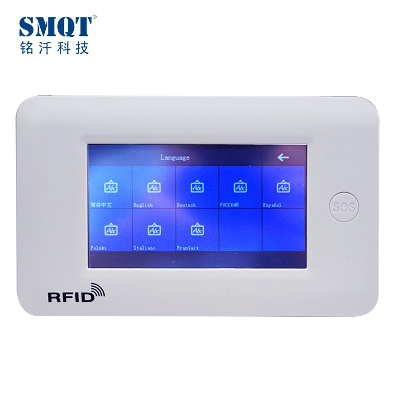 Không dây 3G / 4g GSM + WIFI LED nhắc nhở điều khiển ứng dụng bằng giọng nói Bộ hệ thống báo động nhà thông minh EB-824