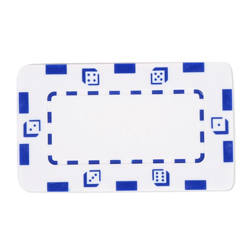 China White Composite 32g Square Poker Chip fabricante
