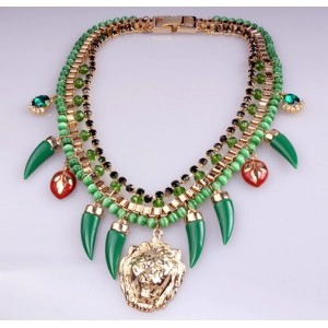 Cina 2018 TOP SALE FASHIONABLE Costume Women Pendant Necklace Wholesale Fashion Jewelry OEM Factory produttore