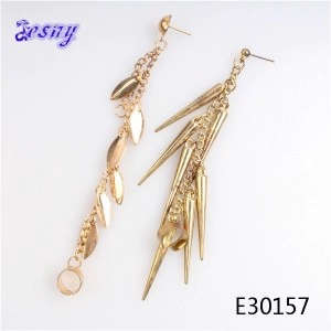 Cina Chain cartilage earrings punk gothic for men gold plate earring E30157 produttore