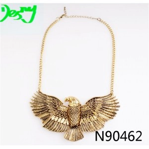 Çin China fashion long high quality chain big eagle statement necklace üretici firma