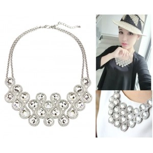 China Chinese knot crystal fashion jewelry choker necklace ZN002 manufacturer