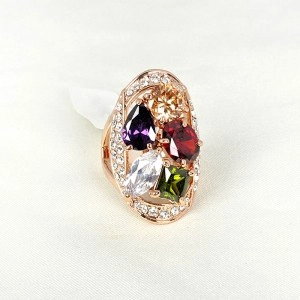 Китай Classic best-selling fashion high-end atmospheric plating 18k gold set finger rings for women производителя