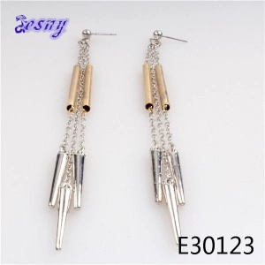 China Coconut wood 2 gram gold beautiful designed earrings E30123 manufacturer