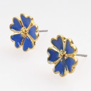 Colorful flower shaped beautiful for lady stud earrings designs E30088