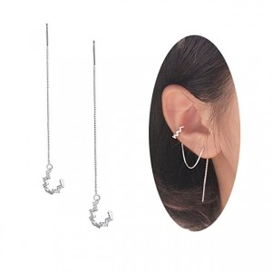 China New Arrive Wave Cuff Chain Earrings Wrap Tassel Earrings for Women Perfect Valentine's Day Gifts manufacturer