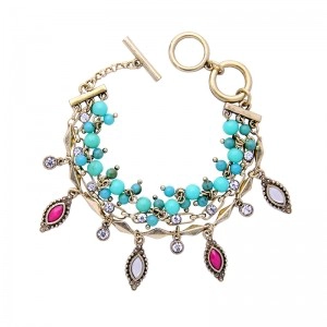 Κίνα New Designs Lucky Gold Crystal Bracelet Jewelry Design For Girl Wholesale Fashion Jewelry OEM Factory κατασκευαστής