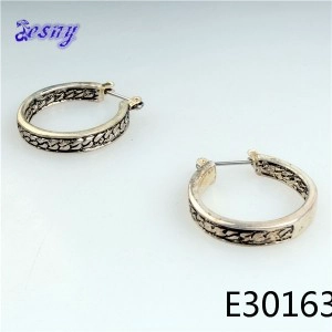 Китай Stud tribal hoop earrings silver settings earring E30163 производителя