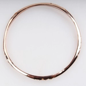 China famous brand rhinestone jewelry rose gold brass bracelet B10150 manufacturer