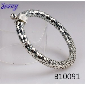 Chine silver jewelry brand name letter snake skin bracelet B10091 fabricant