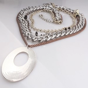 vintage boutique evil eye chains pendant necklace N90068
