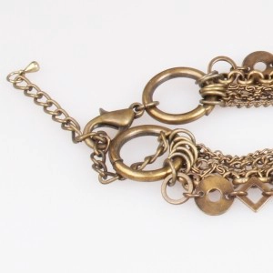 collar de traje la carta Vintage cadenas shiva ojo joyería N90214