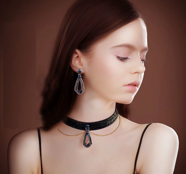 2018 fashion vintage zinc alloy earrings for woman