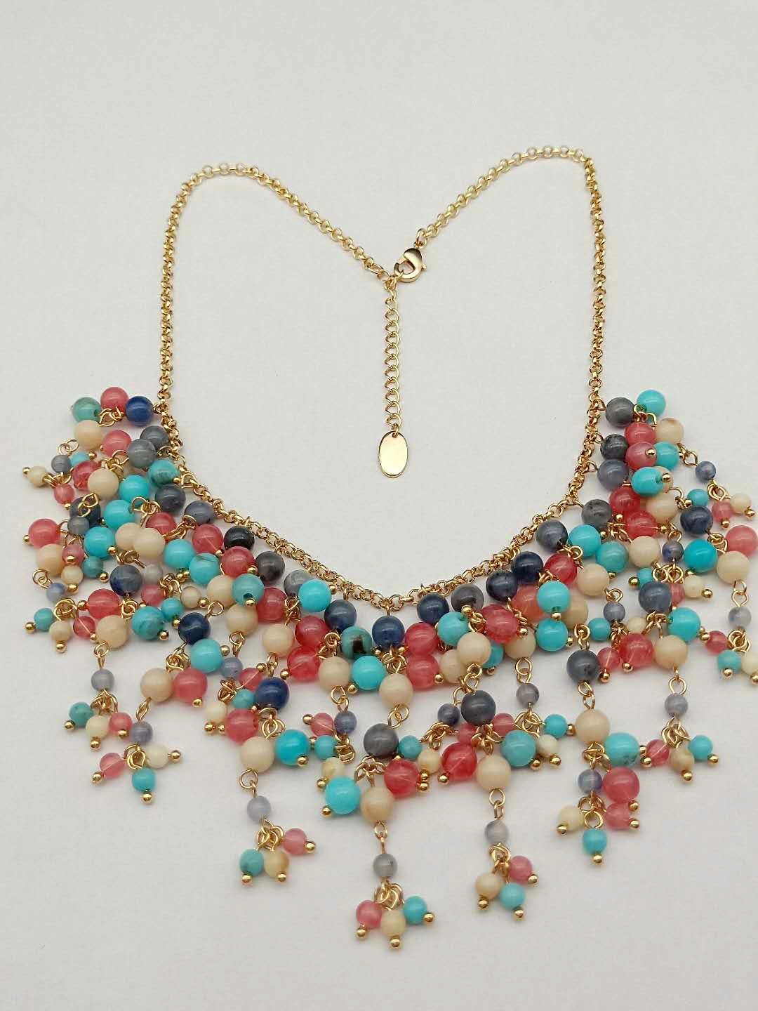 Best Selling Newest Fashion Accessories Necklace Jewelry Latest Fashion Jewellery European Beaded Necklace