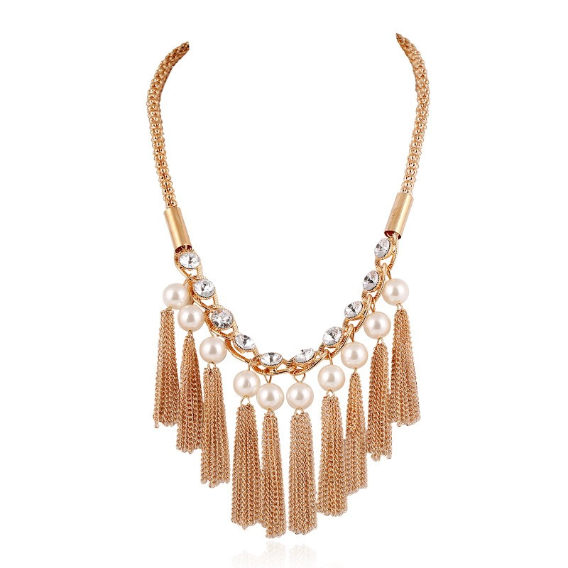 Китай Choker Necklace Tassel Short Clavicle Necklace Women Party Statement Jewelry Gifts Accessories 2018 New производителя