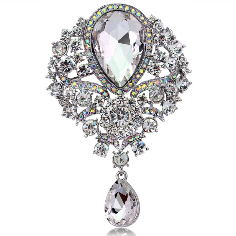 Crystal Rhinestone Wedding Brooch,Wedding Brooch Pins Fashion Jewelry Handmade Fashion wedding jewelry