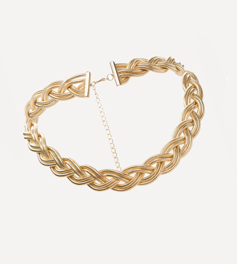 Fashion Accessories Female Necklace Personality Elements Vintage Simple Snake Chain Woven Choker Necklace