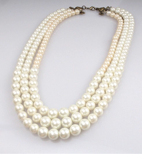 Fashion Latest Desig Pearl Necklace High Quality Strand Birthday Anniversary Gifts for Women Mom Wife