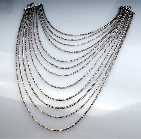 Fashion Necklace Women Sliver Color Mutli Long Pendant Necklace For Women Statement Jewelry