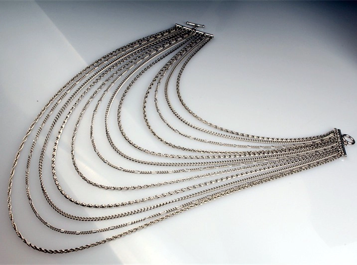 Fashion Necklace Women Sliver Color Mutli Long Pendant Necklace For Women Statement Jewelry