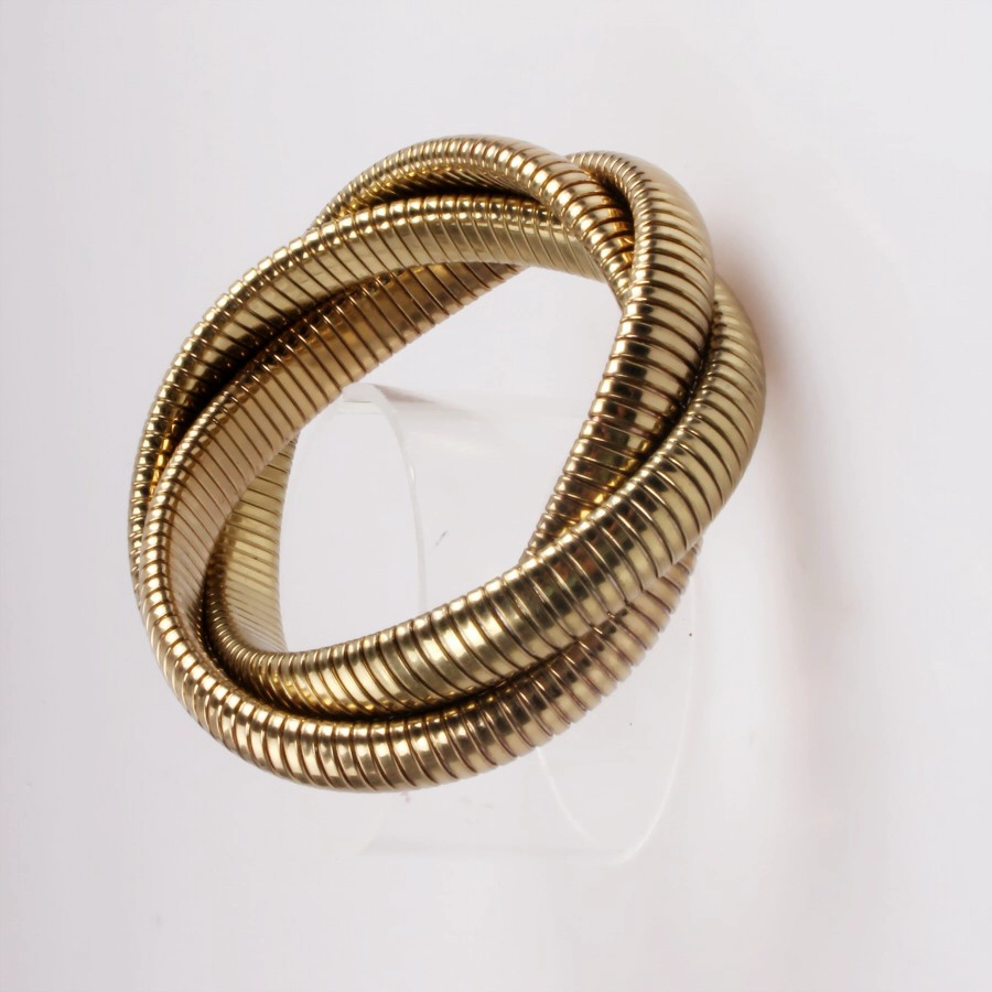Goose roar chain elasticity weave bangle supplier china, Fashion bangle USA, 18k gold plated charm classic style bracelet manufacturer wholesale