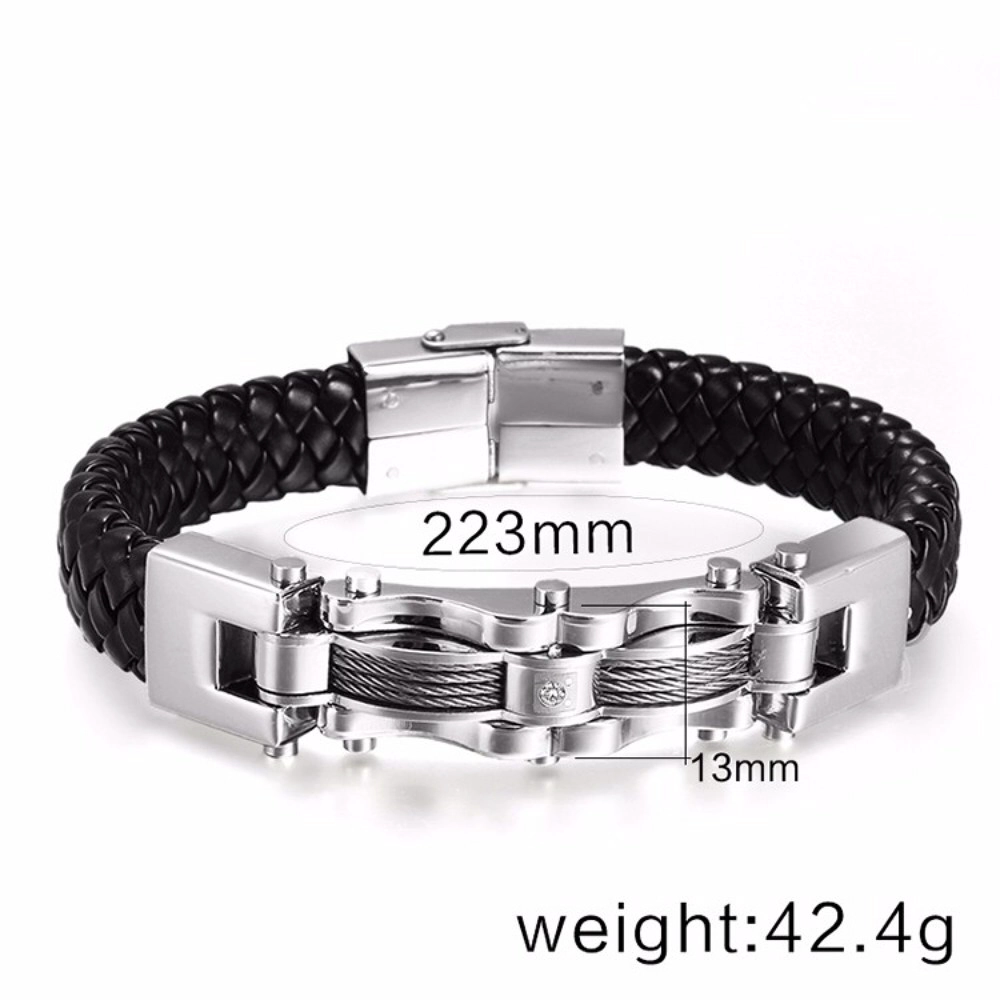 Japan und Südkorea Titan Steel Jewelry Wholesale Männer Leder Armband TS1