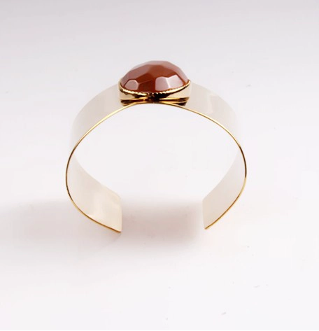 Smooth Wide Cuff Alloy Bangle Bracelet for Women Punk Bangle for Party Accessories