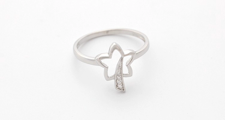 China Women 925 Jewelry Pure Silver Finger Rings Christmas Jewelry Gift fabricante