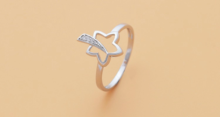 Women 925 Jewelry Pure Silver Finger Rings Christmas Jewelry Gift