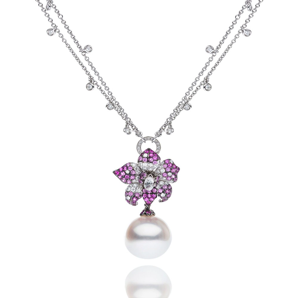 Fashion Charmed Crystal Round Pearl Necklaces Set Jewelry Ketten für Frauen Schmuck custume Schmuck