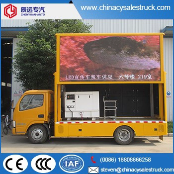 DFAC 4X2 outdoor advertising LED truck P4,P5,P6,P8,P10 screen factory