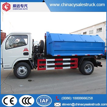 DFAC 4X2 maliit na selyadong garbage collector truck factory