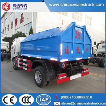 DFAC 4X2 maliit na selyadong garbage collector truck factory