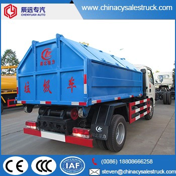 DFAC 4X2 maliit na selyadong garbage collector truck factory