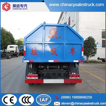DFAC 4X2 maliit na selyadong garbage collector truck factory