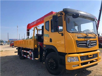 Dongfeng 5 toneladas de grúa montada con pictrues camión en venta