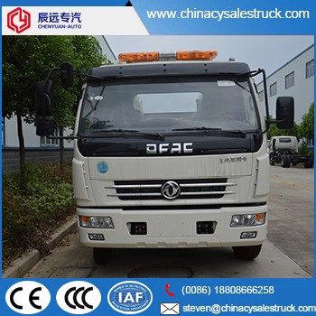 Dongfeng 5 tons wrecker truck في ديزل مسطحة مقطورة شاحنة قلابة للبيع