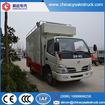Dongfeng proveedor de camión de comida móvil con volante a la derecha
