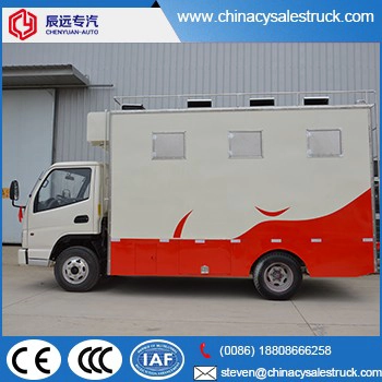 Dongfeng proveedor de camión de comida móvil con volante a la derecha