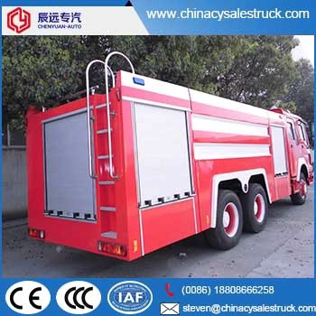 HOWO 6000L المورد شاحنة مكافحة الحرائق في الصين