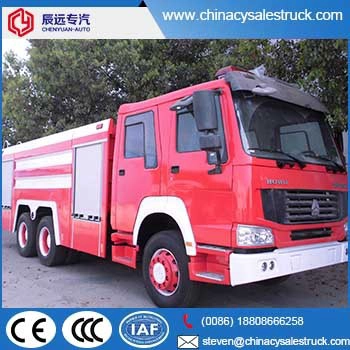 HOWO 6000L المورد شاحنة مكافحة الحرائق في الصين