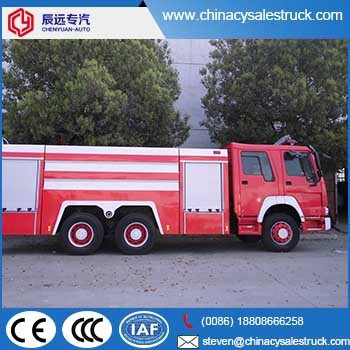 HOWO 6000L المورد شاحنة مكافحة الحرائق في الصين