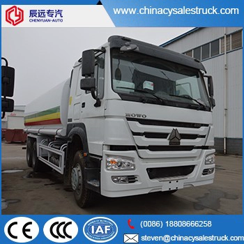 Proveedor de agua del camión del tanque de agua de la marca HOWO 20m3 en China