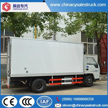 JMC 3cbm雪卡车,中国冰箱厢式货车供应商